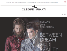 Tablet Screenshot of cleofefinati.com